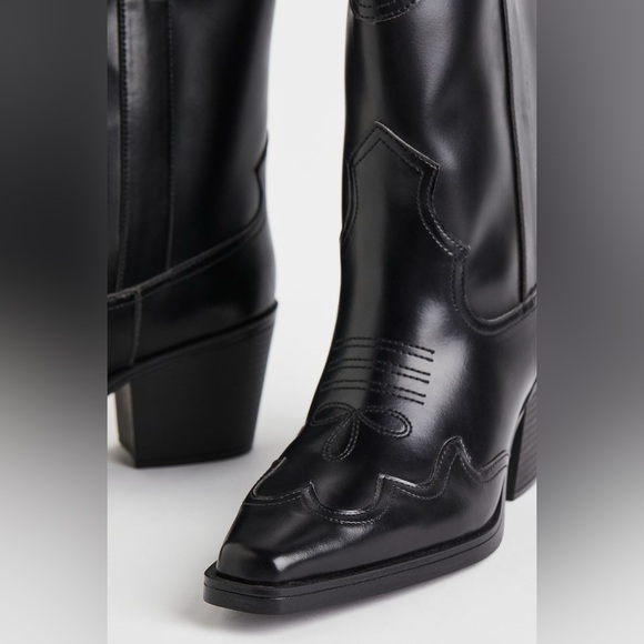 Black western boots size 9 NWOT🦋 coastal cowgirl - Picture 3 of 8